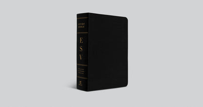 ESV Study Bible, Personal Size, Genuine Leather, Black